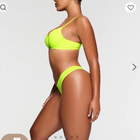 NWT- Skims.  Fits everybody T-shirt bra. Color: Green‎ Highlighter. Size: 40DDD - Picture 3 of 13
